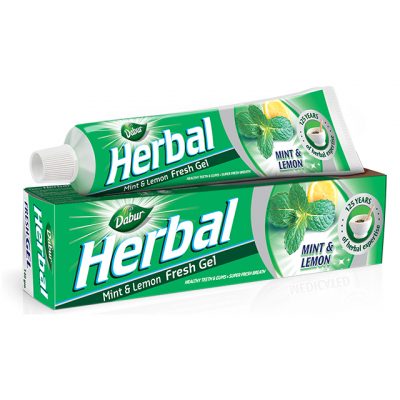 Dabur Herbal Toothpaste with Mint and Lemon