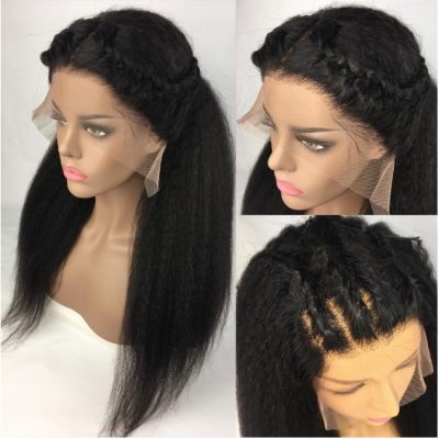 Premium Kinky Straight hair with frontal