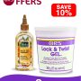 ORS Lock & Twist gel and Vatika Afro Naturals hair oil
